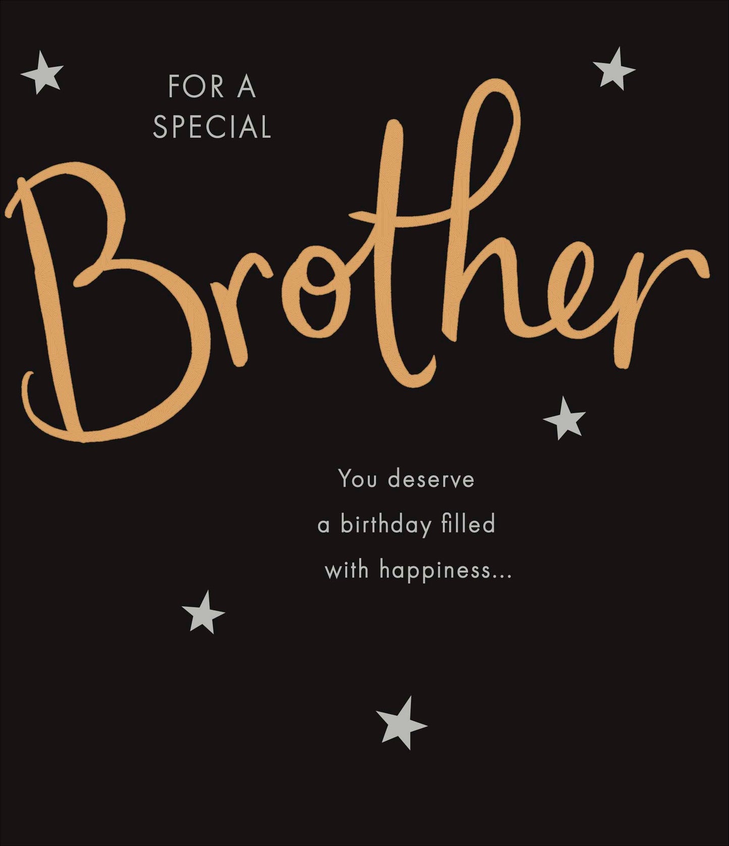 Stars Brother Birthday Card