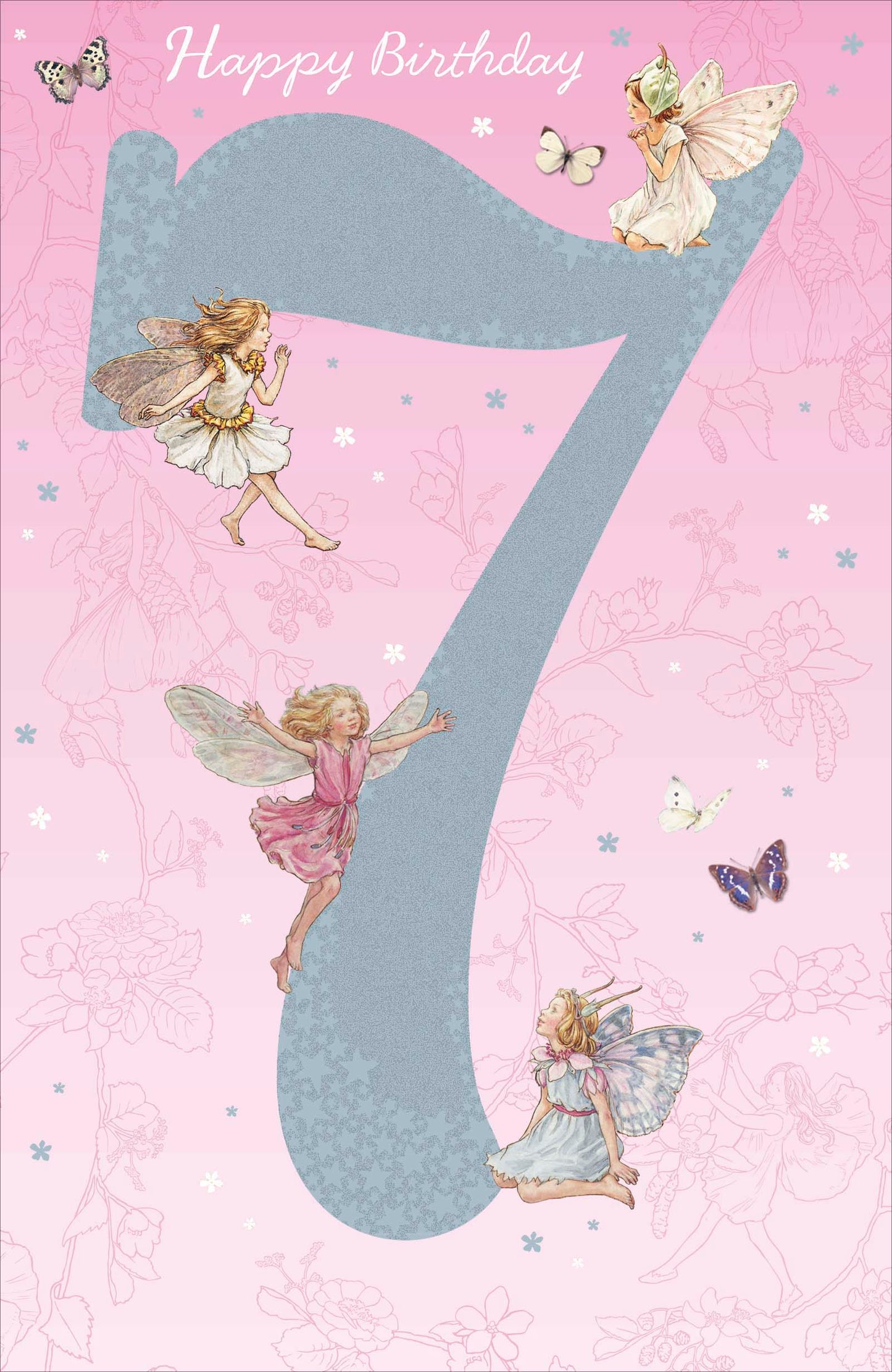 Fairies 7th Birthday Card