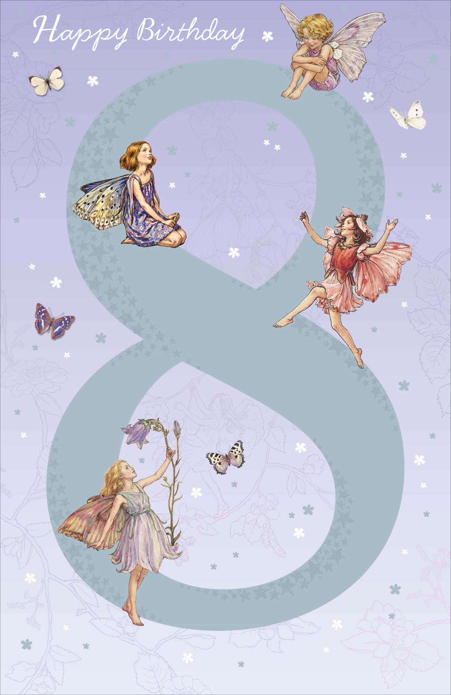 Fairies 8th Birthday Card