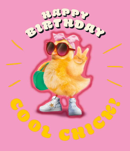 Cool Chick Birthday Card