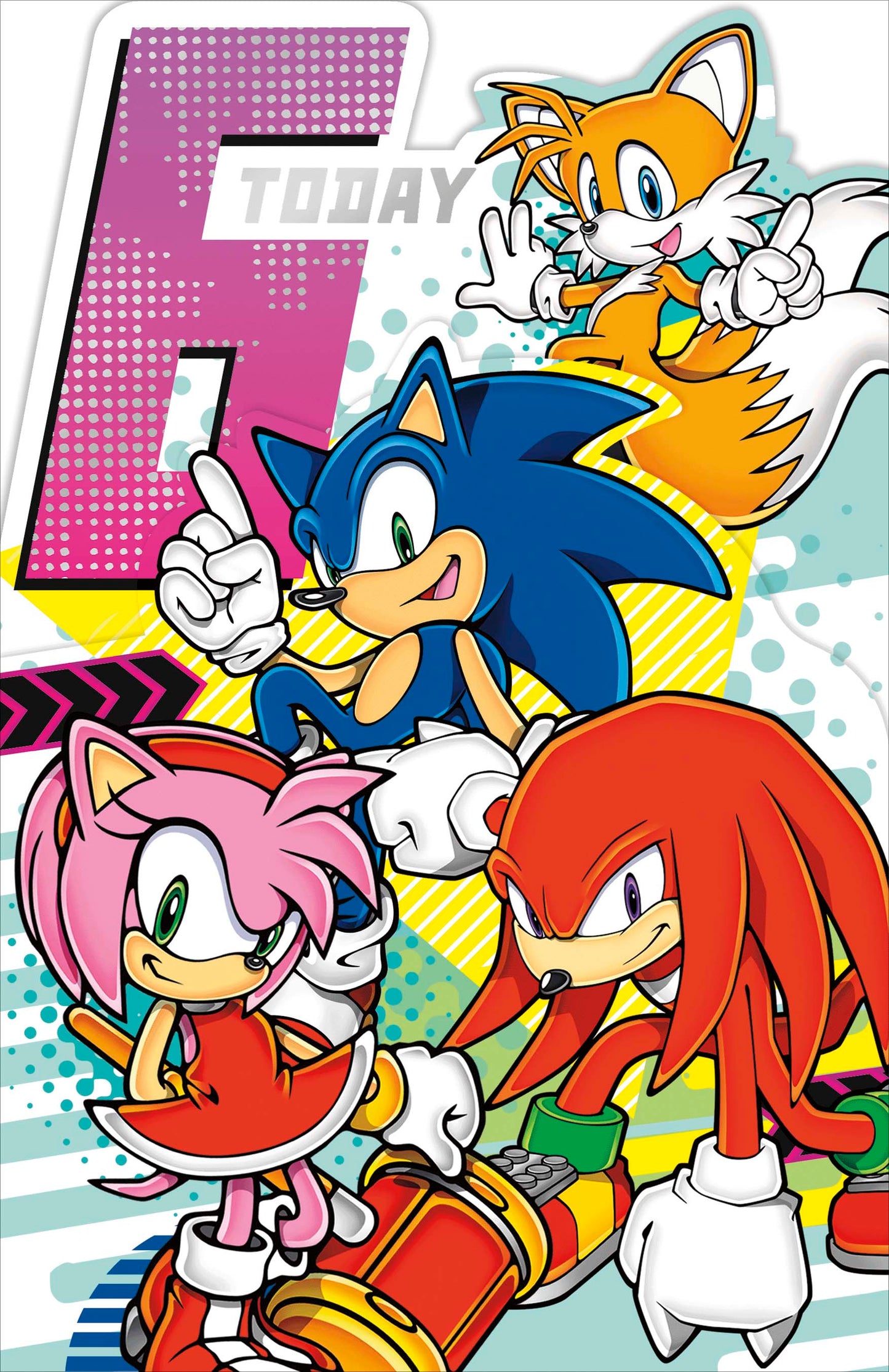 Sonic The Hedgehog 6th Birthday Card