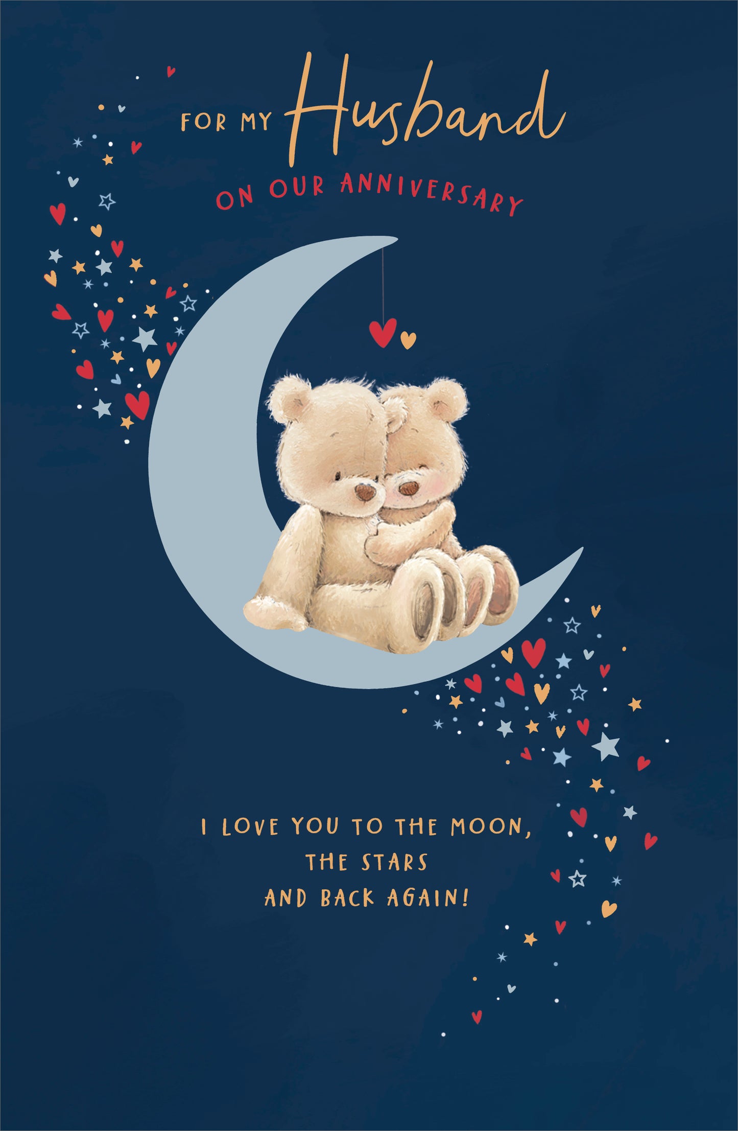 Bears & Moon Husband Anniversary Card