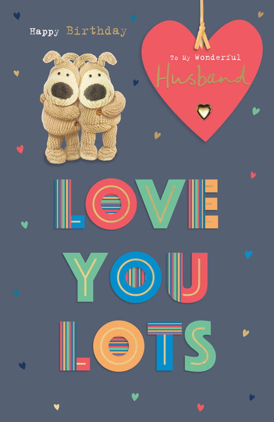 Boofle Love You Lots Husband Birthday Card