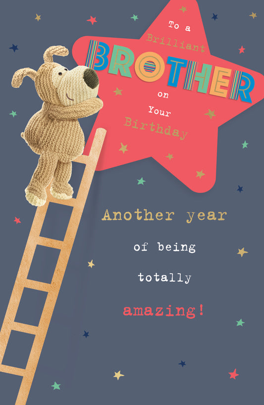 Boofle Brilliant Brother Birthday Card