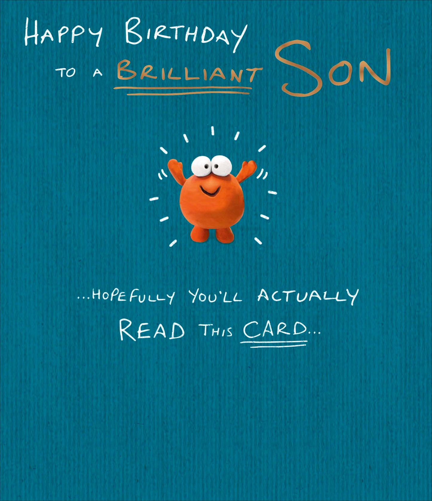 Actually Read This Card Son Birthday Card