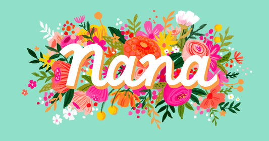 Floral Nana Birthday Card