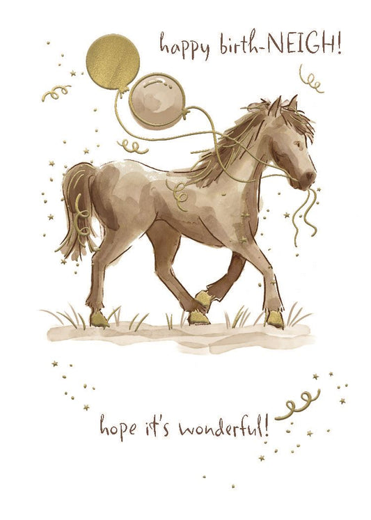 Horse Birth-Neight Card