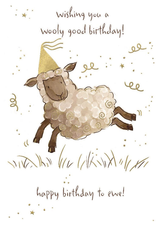 Sheep Wooly Good Birthday Card