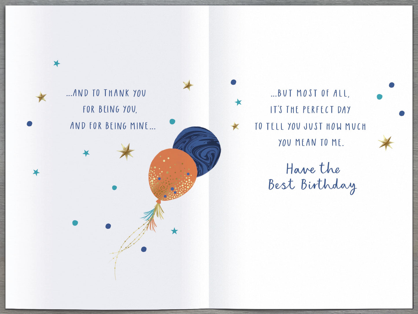 Champagne & Presents Boyfriend Birthday Card