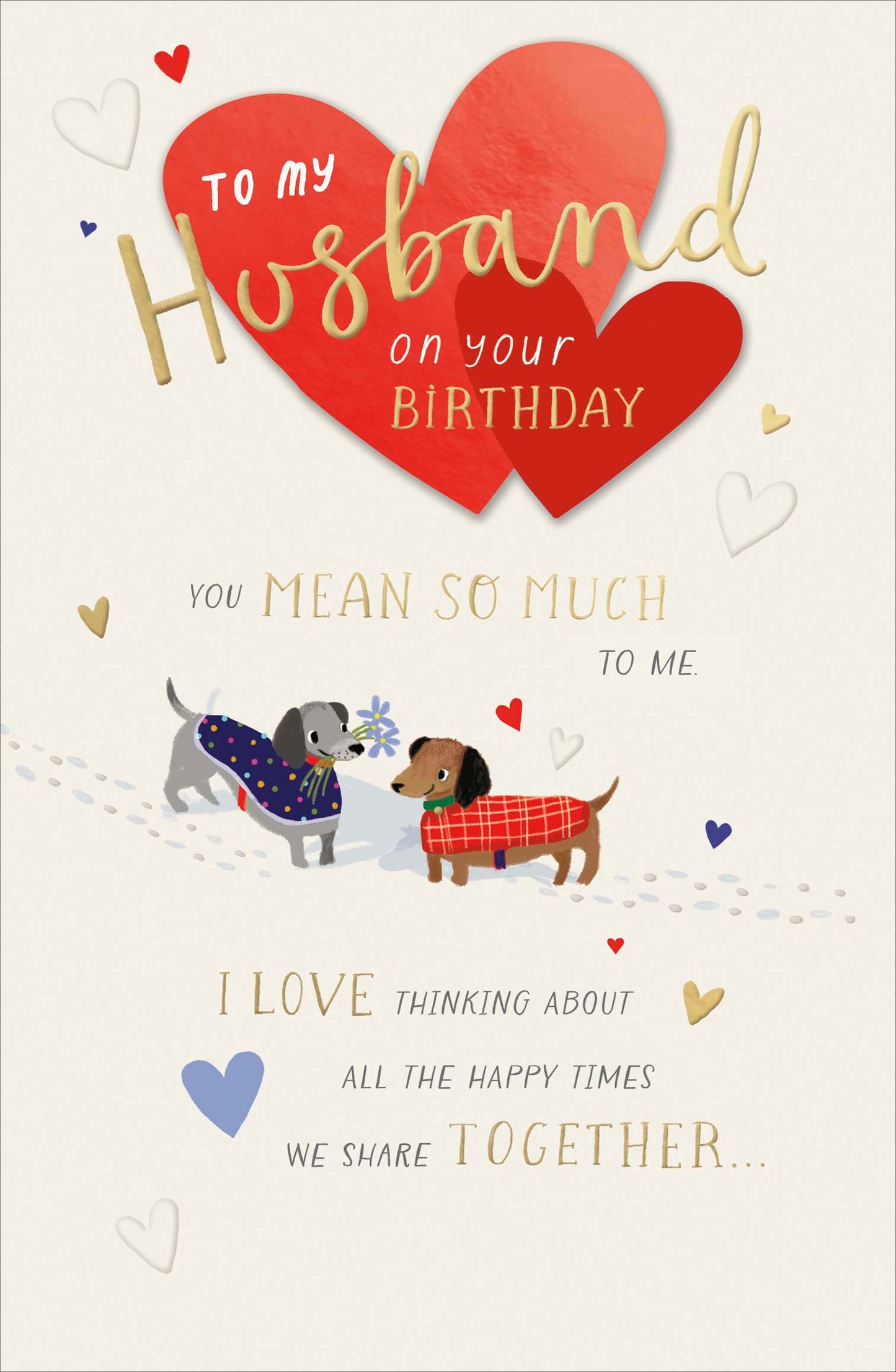 Dachshund Husband Birthday Card