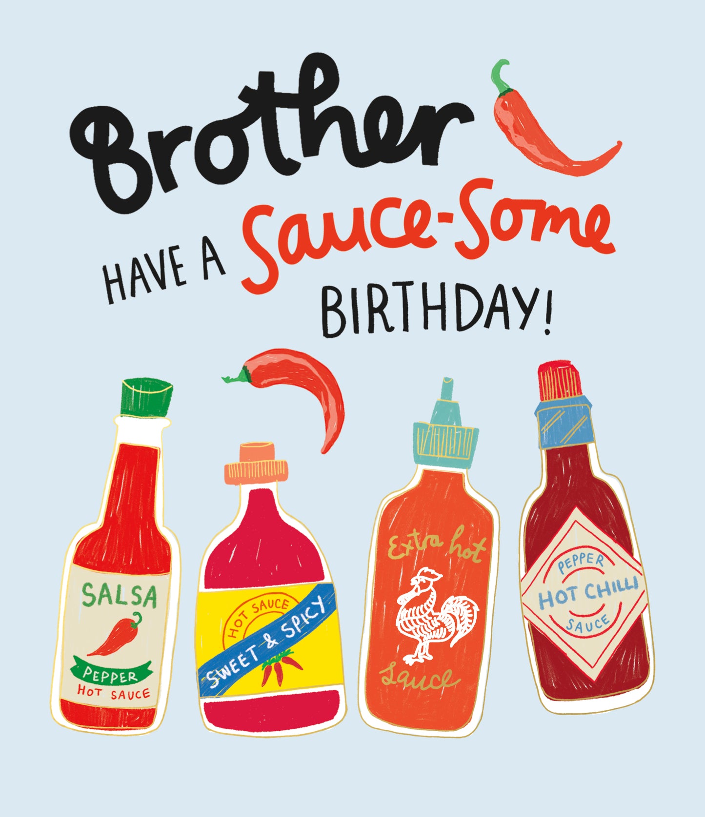 Sauce-Some Brother Birthday Card