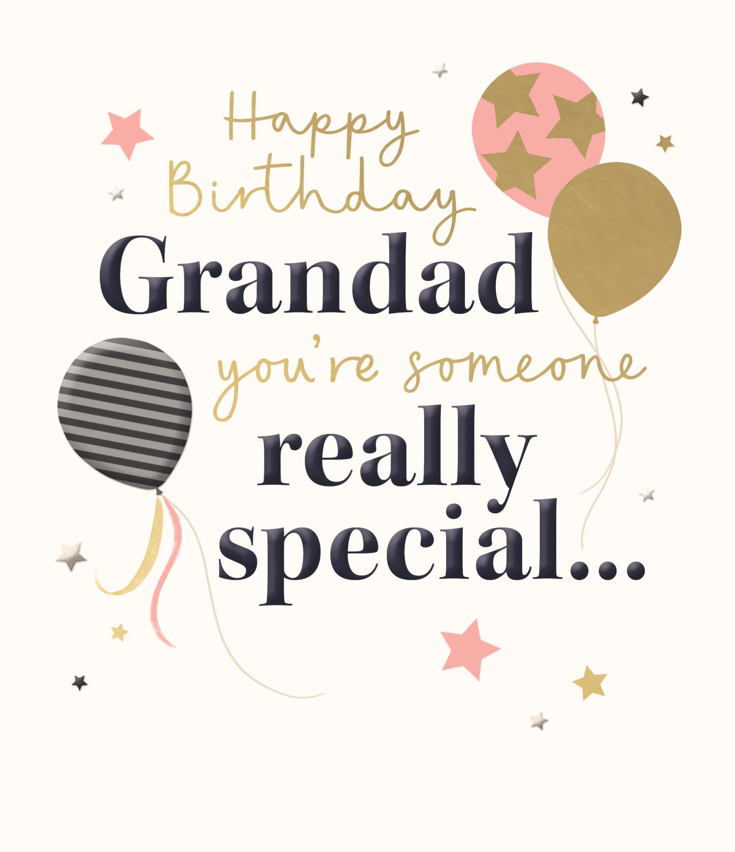 Balloons Grandad Birthday Card