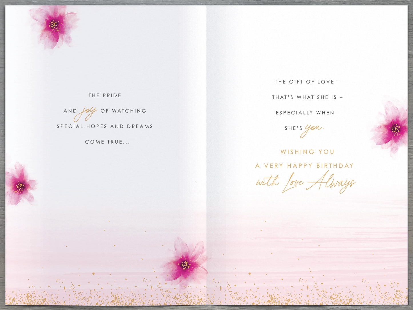 Flower Dress Granddaughter Birthday Card