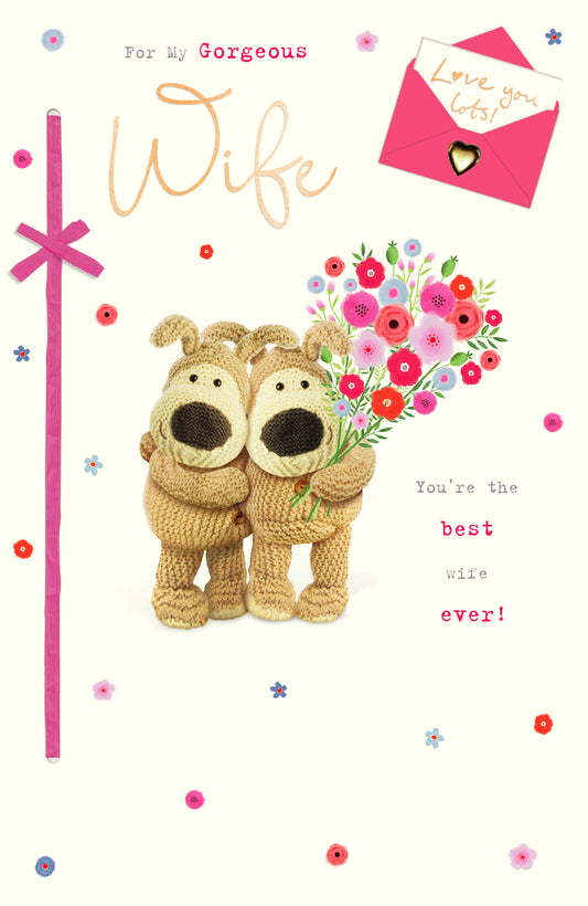 Boofle Gorgeous Wife Birthday Card