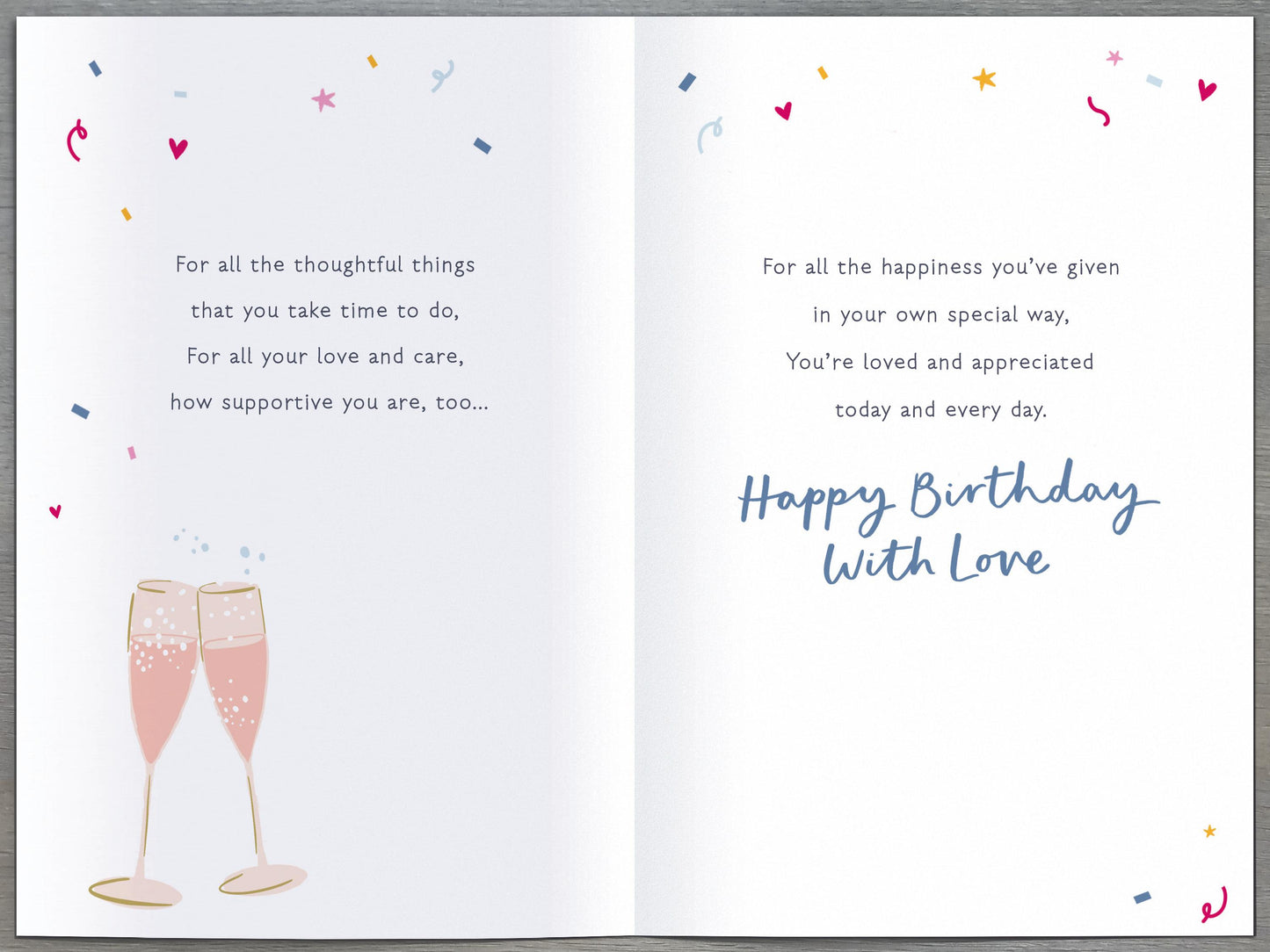 Cake & Drinks Mum Birthday Card