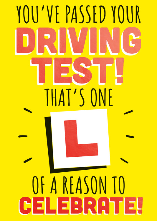 You've Passed Your Driving Test! Card