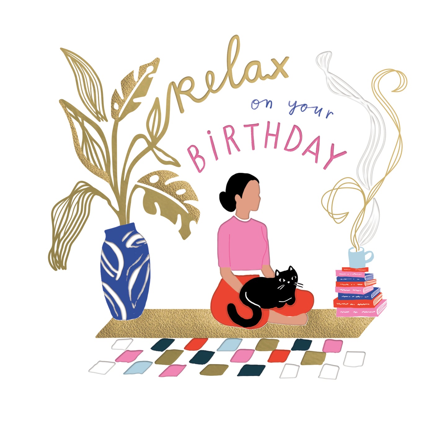 Yoga Birthday Card
