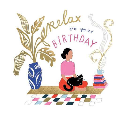 Yoga Birthday Card