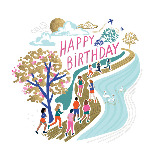 Running Birthday Card
