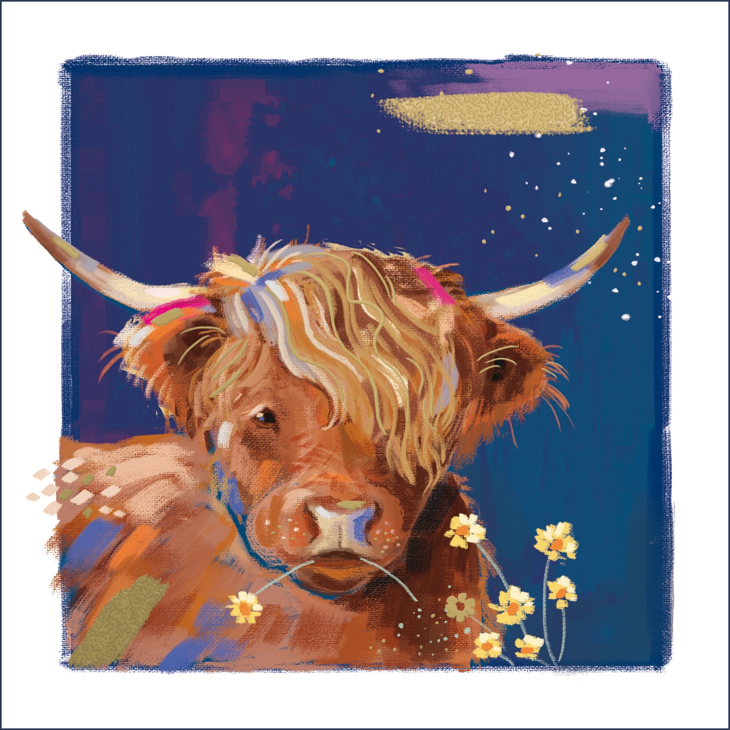 Highland Cow Card