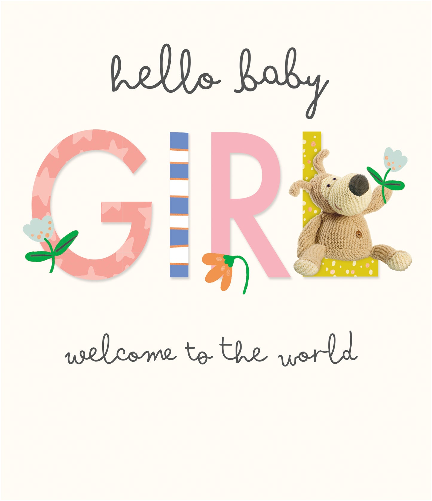 Boofle Baby Girl Card