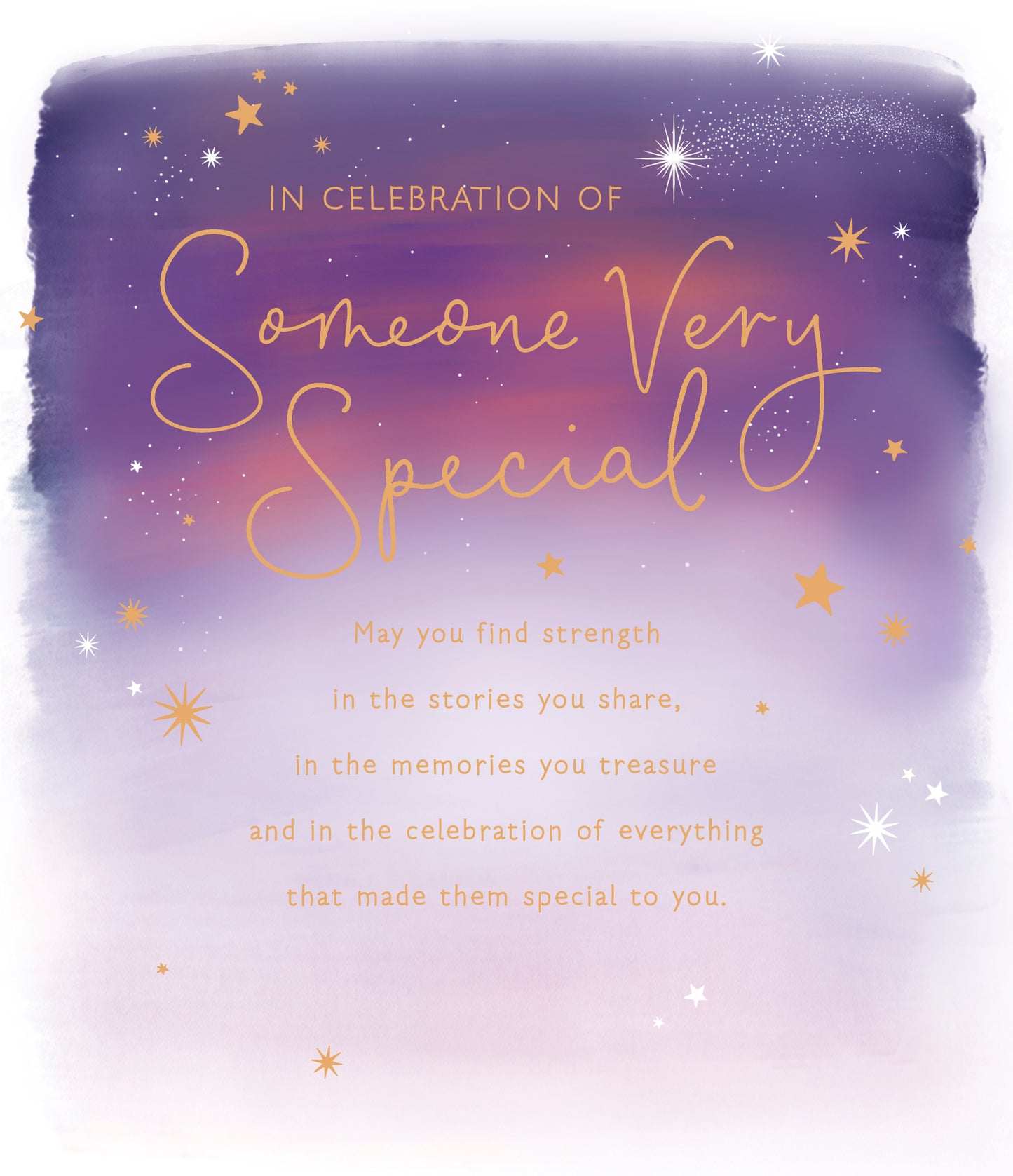 Celebration Of Someone Very Special Sympathy Card