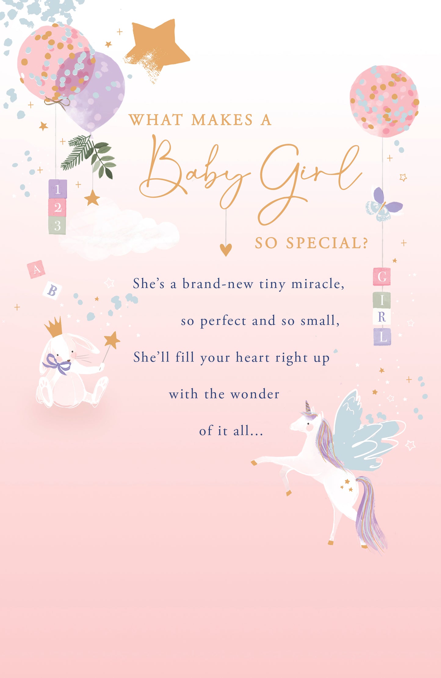 What Makes A Baby Girl So Special? Card