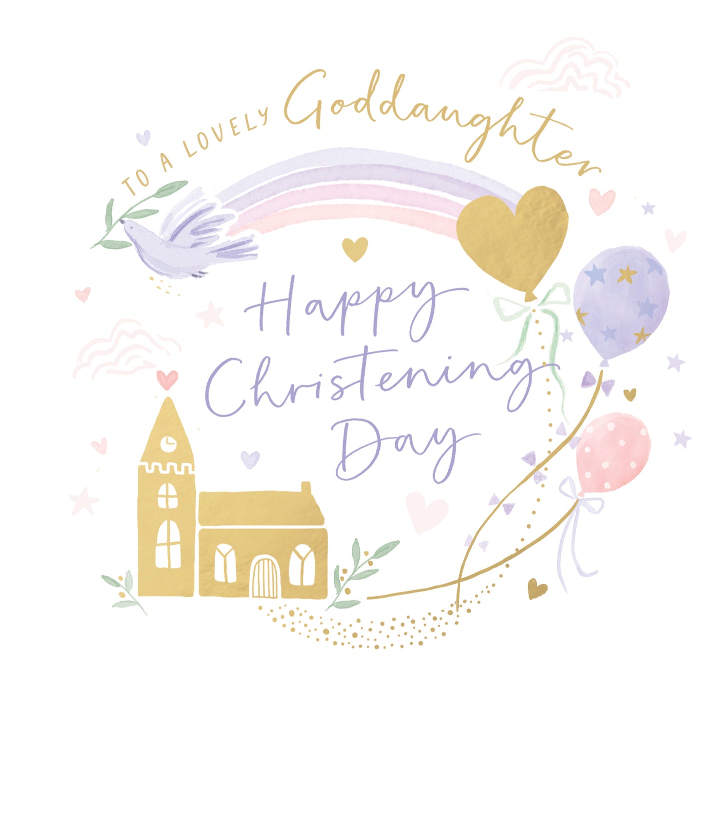 Goddaughter Christening Card