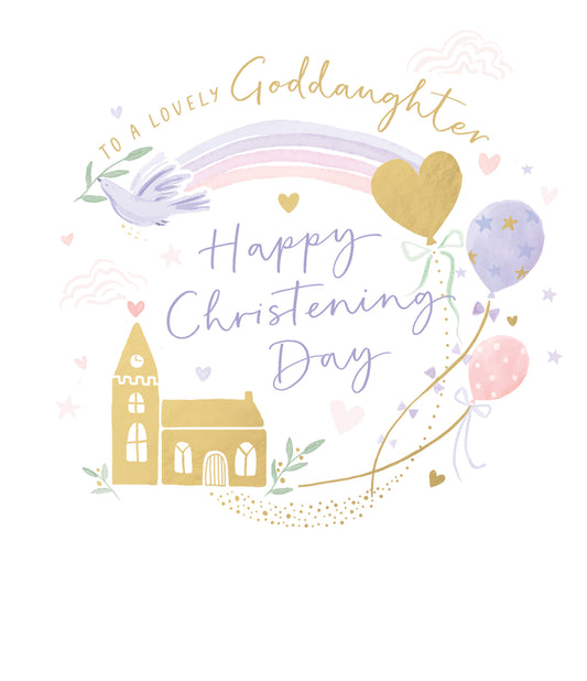 Goddaughter Christening Card