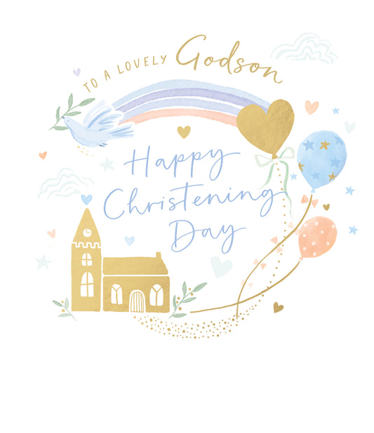 Godson Christening Card