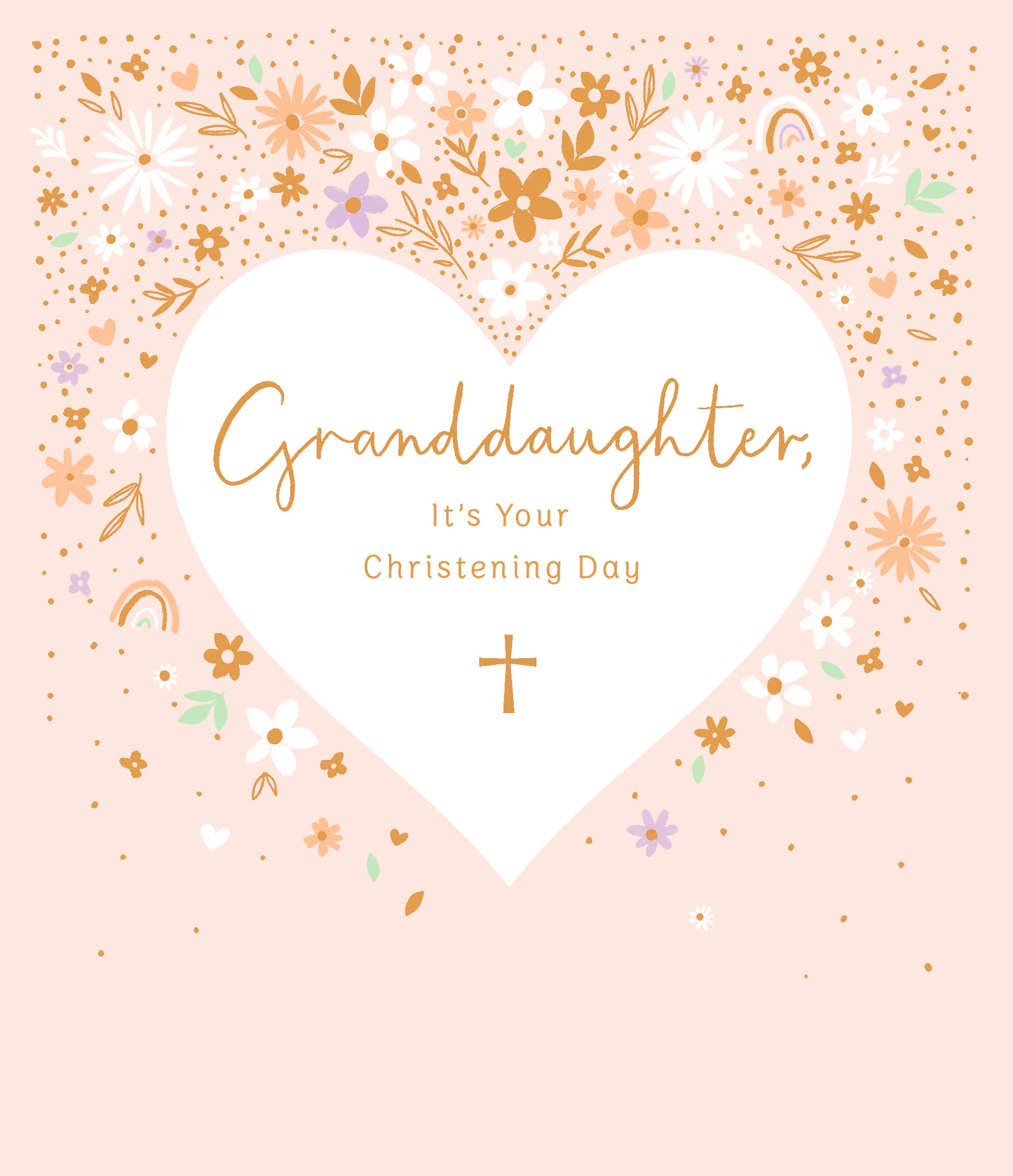 Granddaughter Christening Day Card