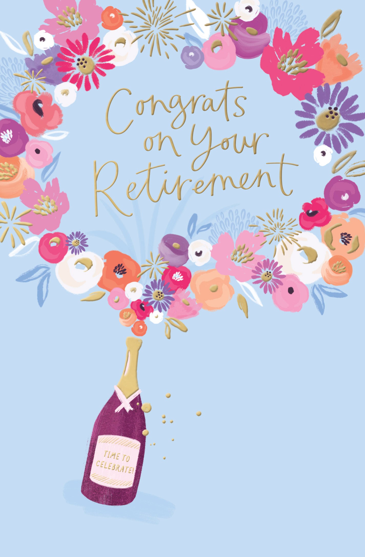 Floral Retirement Card