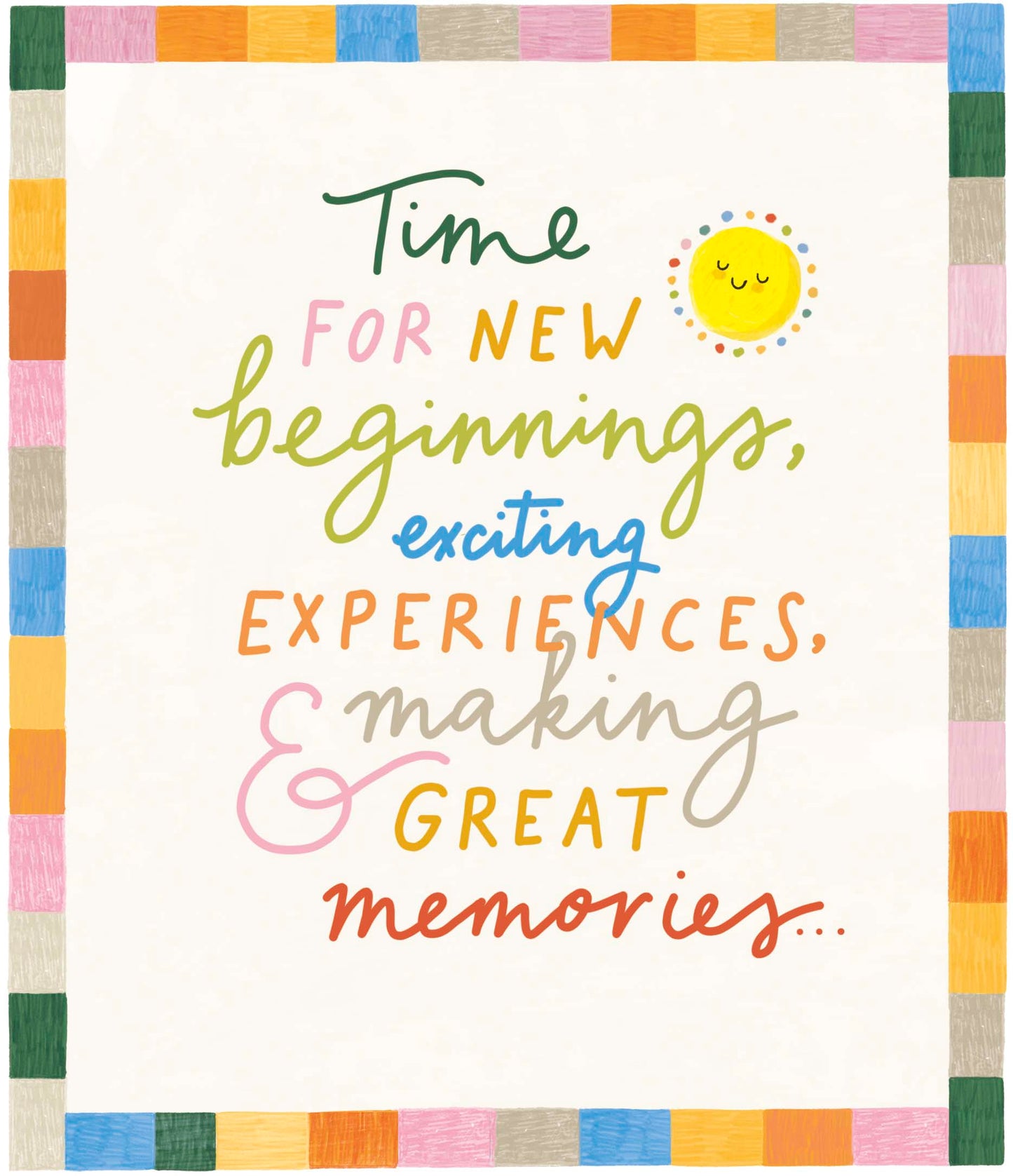 Time For New Beginnings Card