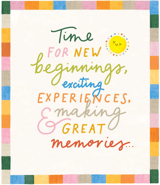 Time For New Beginnings Card