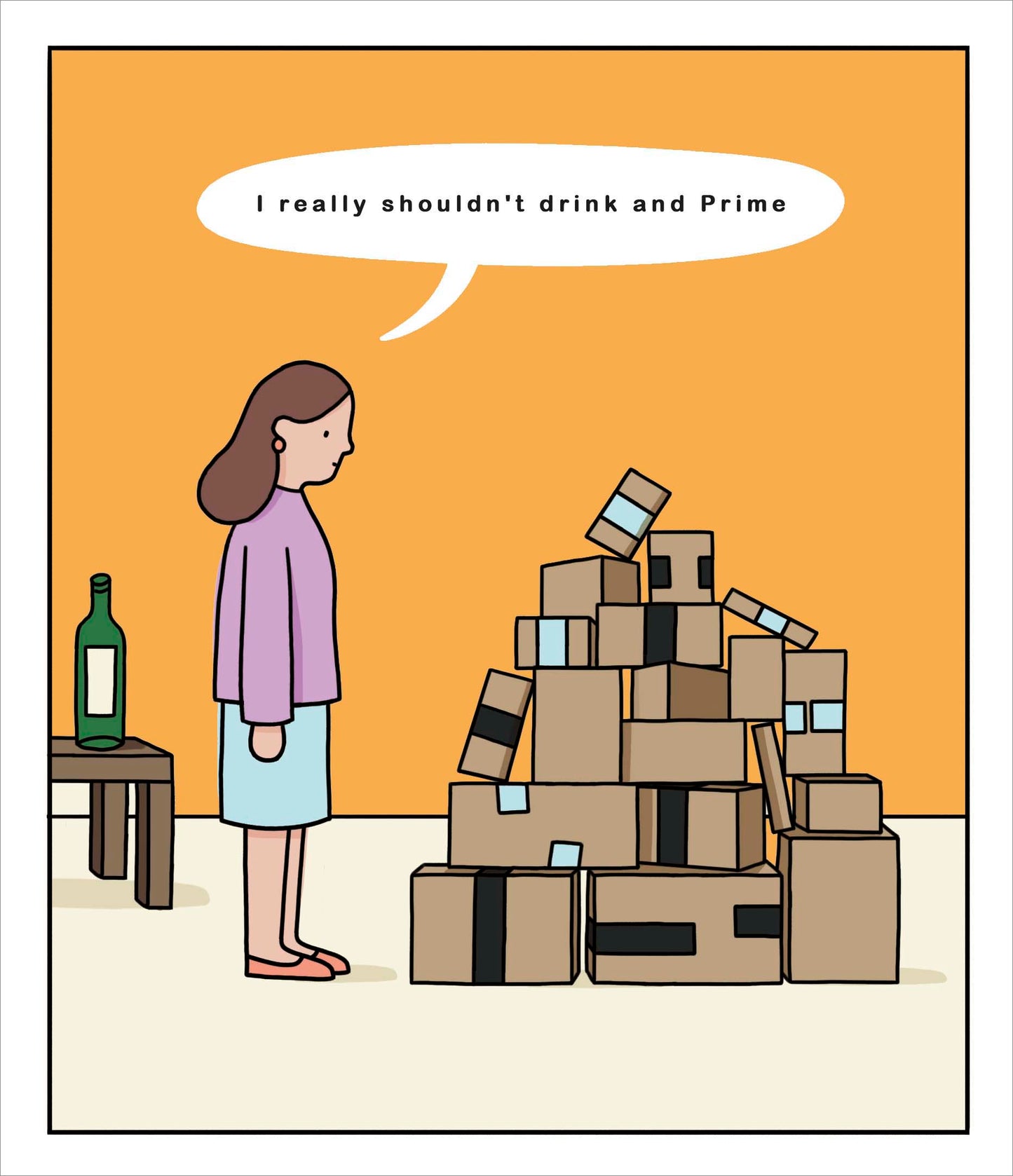 Shouldn't Drink & Prime Card