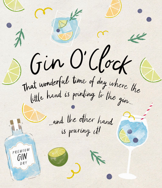 Gin O'Clock Card