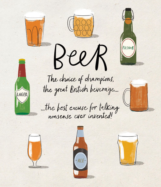Beer Talking Nonsense Card