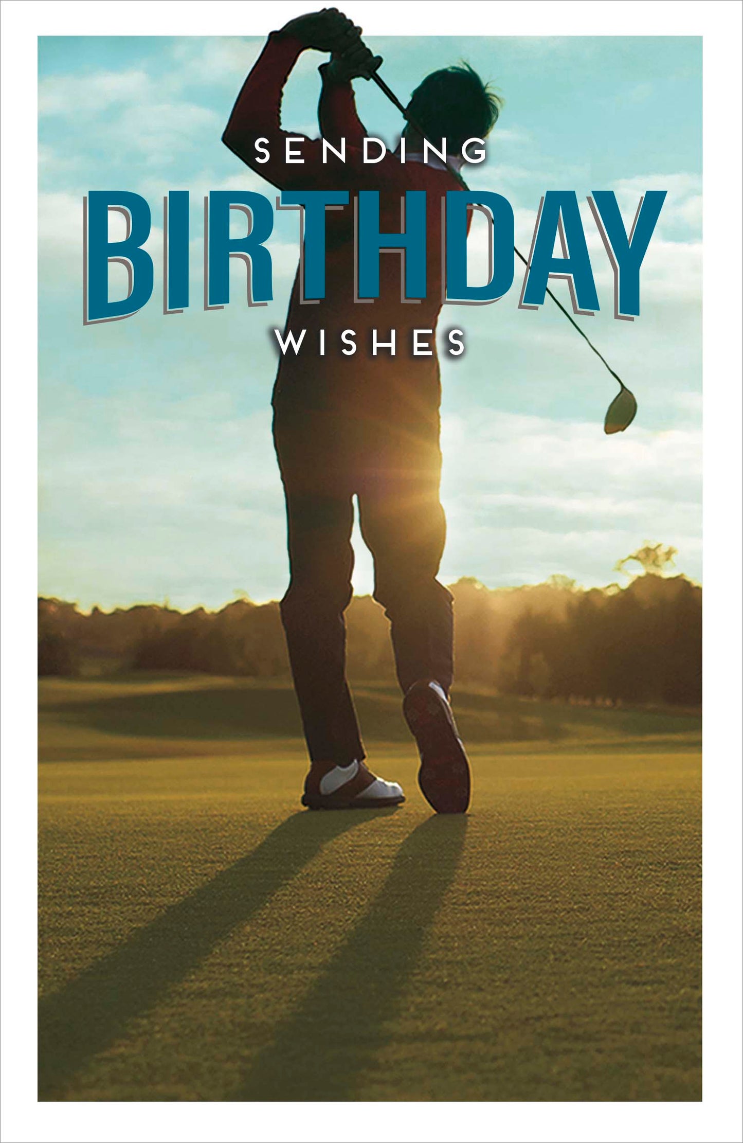 Golf Birthday Wishes Card