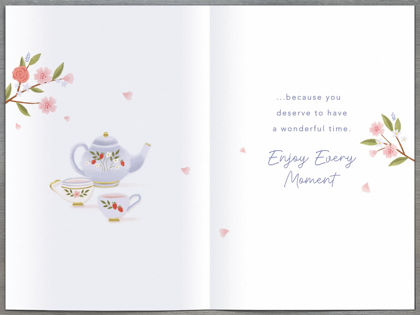 Strawberry Afternoon Tea Birthday Card