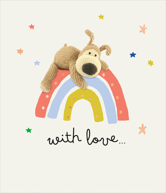 Boofle Rainbow With Love Birthday Card