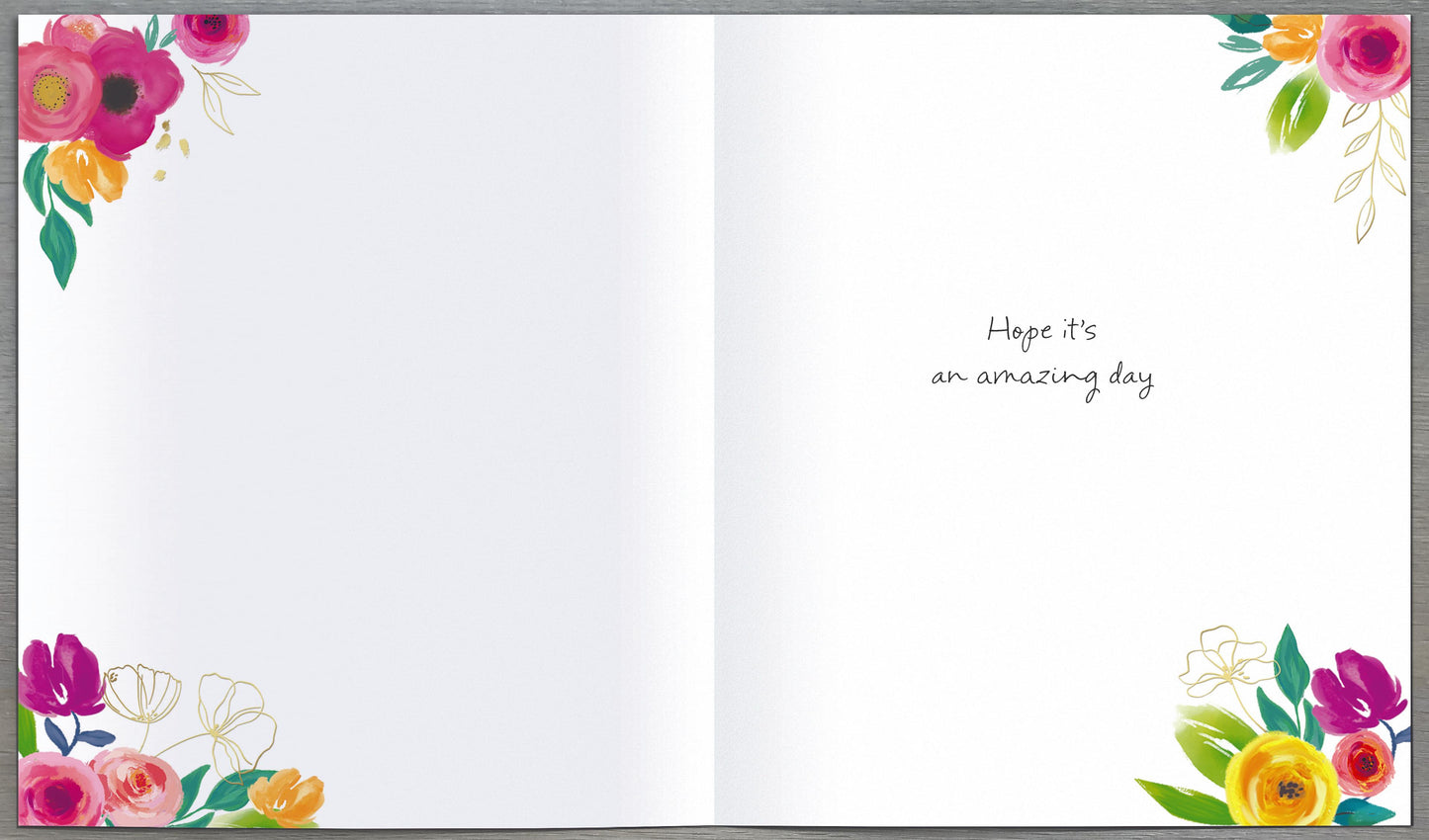 Floral Balloons Birthday Card