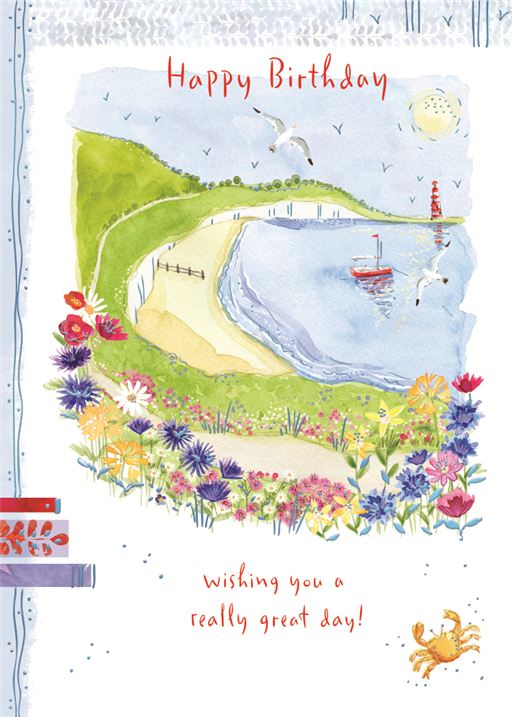 Coastal Path Birthday Card