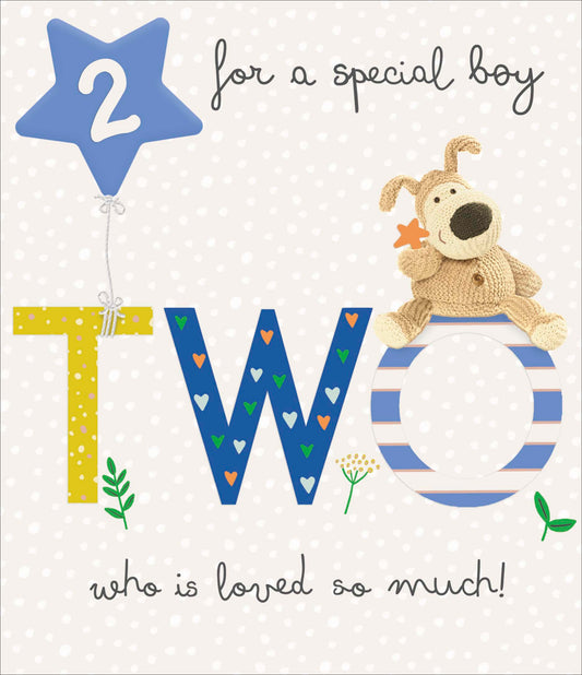 Boofle Special Boy 2nd Birthday Card