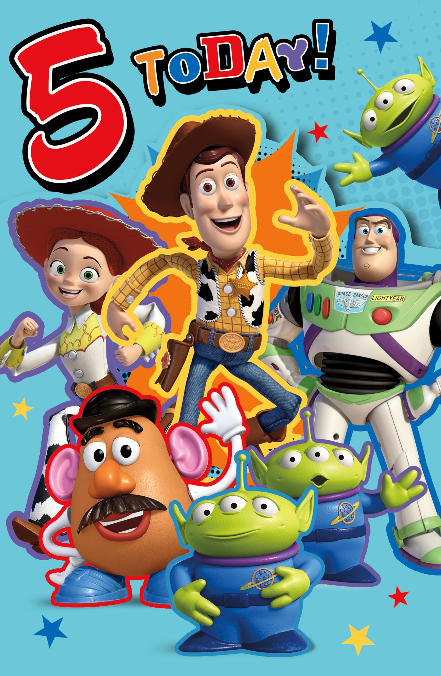Toy Story 5th Birthday Card