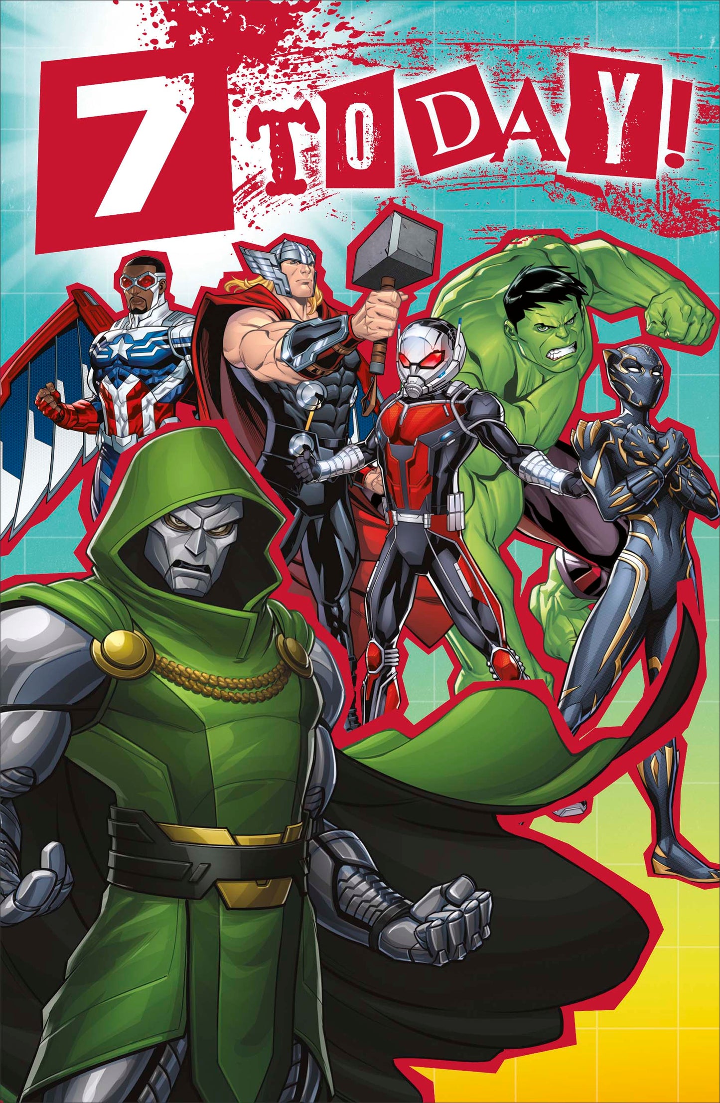 Marvel 7th Birthday Card