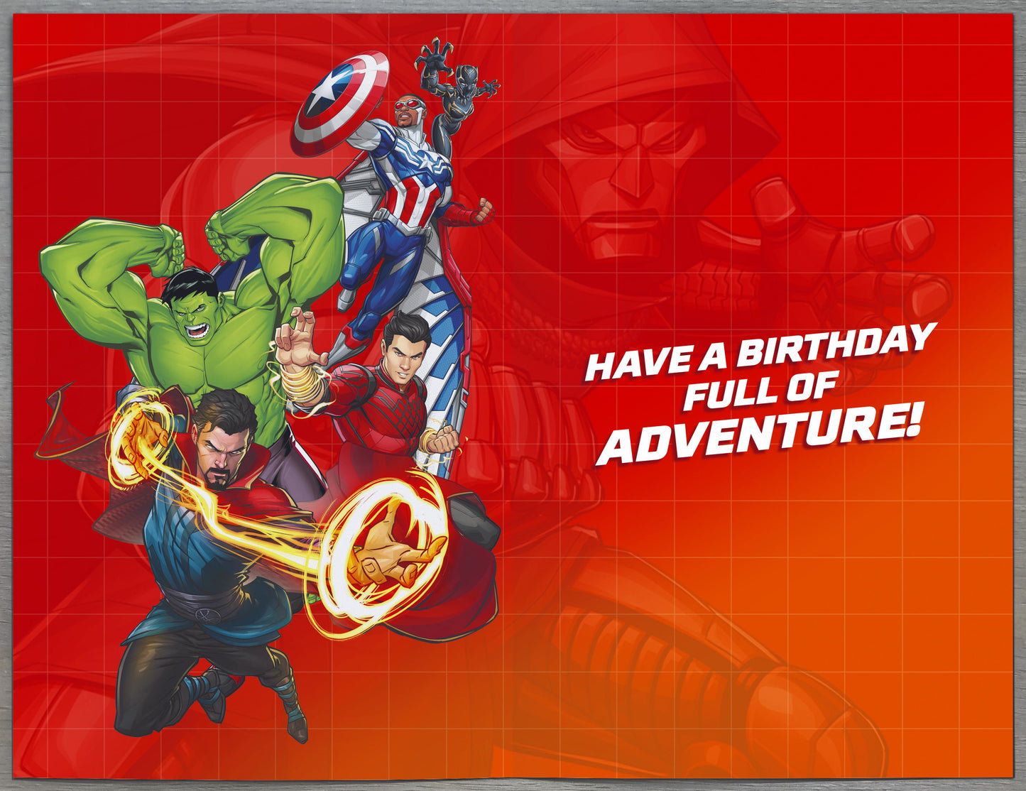 Marvel 7th Birthday Card