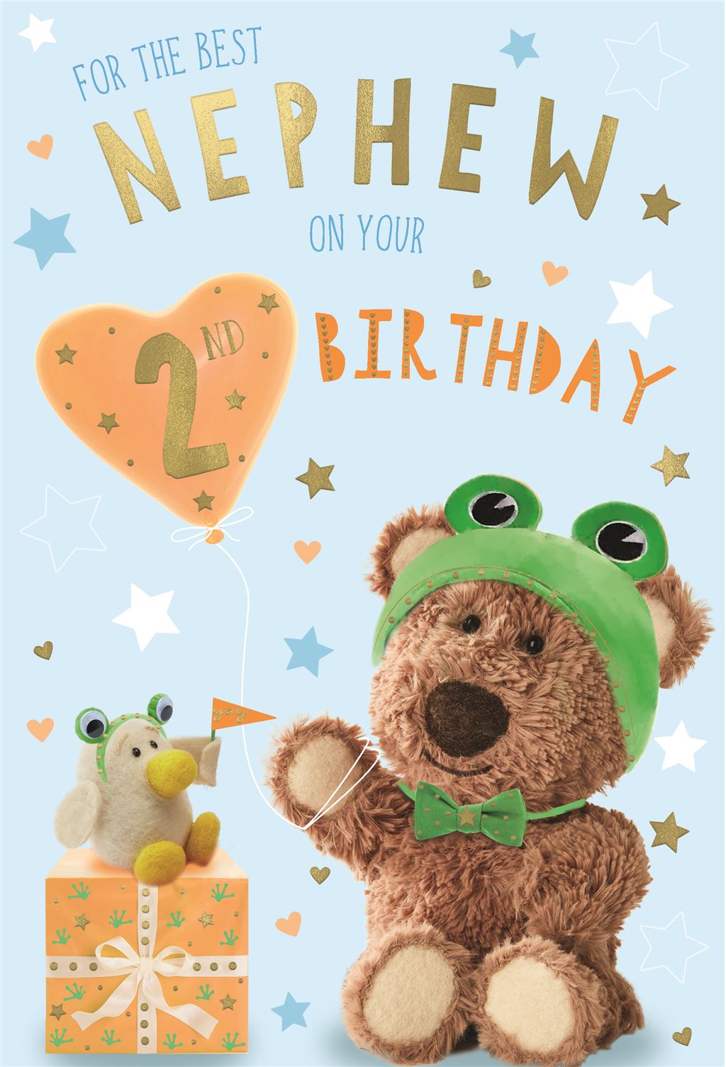 Barley Bear Nephew 2nd Birthday Card
