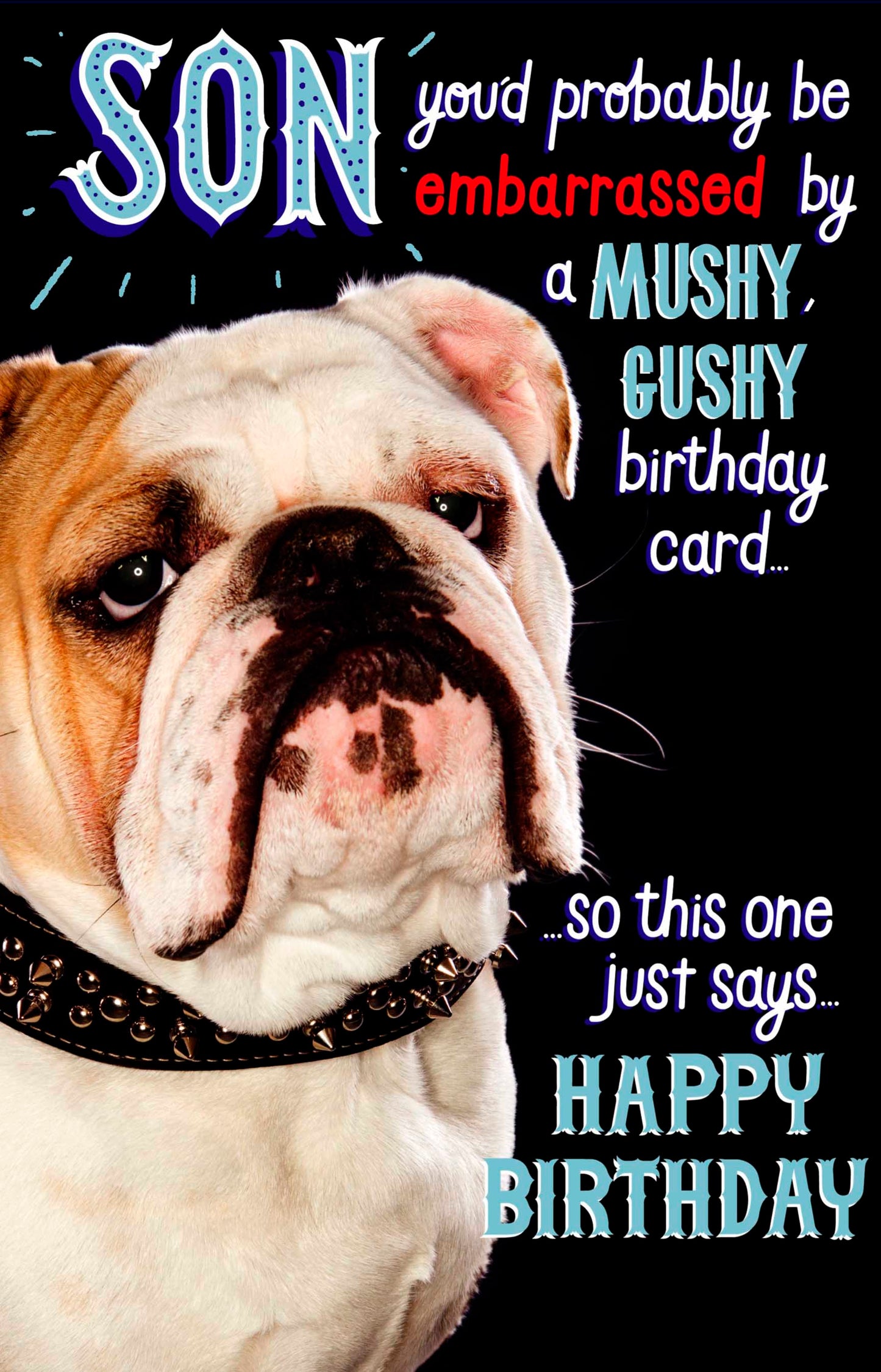 Mushy Gushy Son Birthday Card