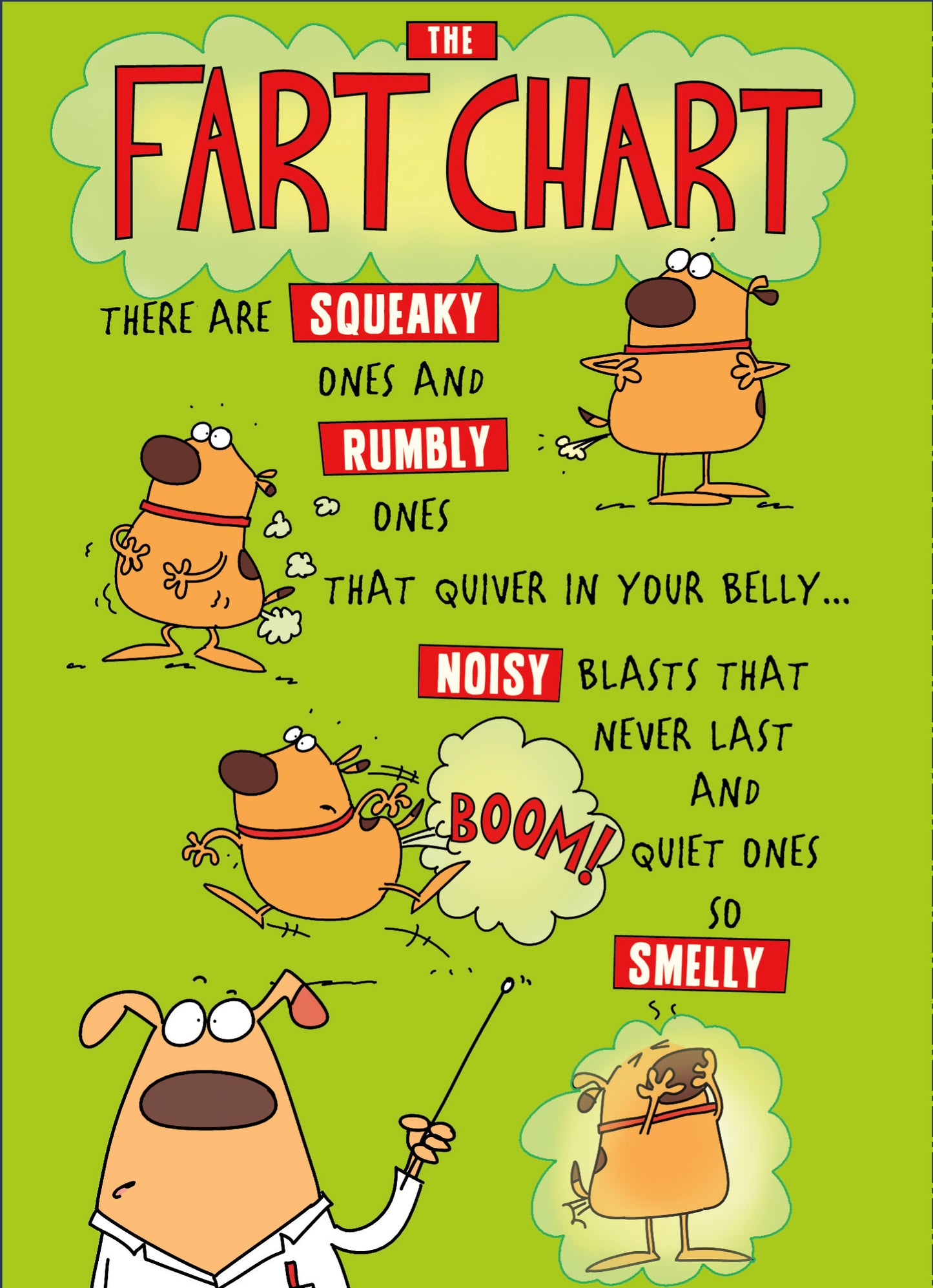 Fart Chart Birthday Card