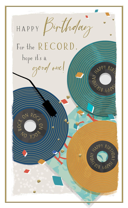 Records Birthday Card